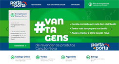 Desktop Screenshot of portaaporta.cancaonova.com