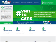 Tablet Screenshot of portaaporta.cancaonova.com