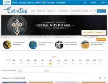 Tablet Screenshot of eventos.cancaonova.com